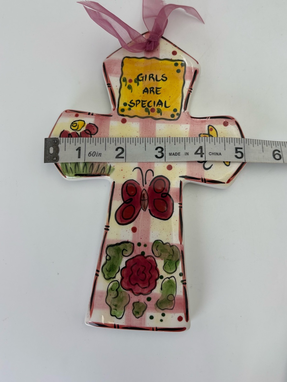 Sweet “Girls Are Special”  Sentiment Cross with “Bless This Child” - Picture 8 of 8